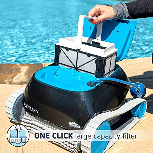 DOLPHIN Nautilus CC Robotic Pool Cleaner for In-Ground and Above Ground Pools up to 33 Feet