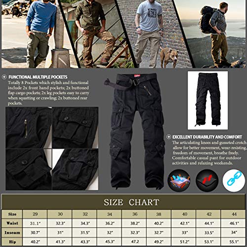 AKARMY Men's Military Cargo Pants