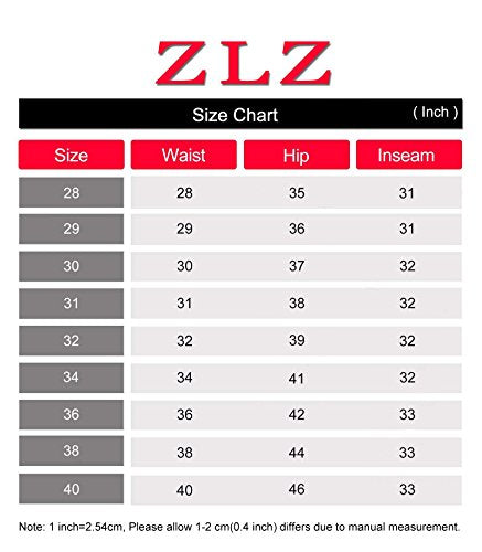 ZLZ Slim Fit Jeans, Men's Younger-Looking Fashionable Colorful Comfy Stretch Skinny Fit Denim Jeans, Size 32(Black)