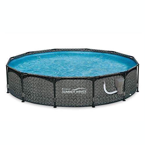 Summer Waves Active 12ft x 33in Round Frame Above Ground Pool Set
