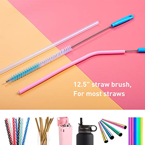 5 Pack Bottle Brush Cleaning Set: Long Handle for Narrow Neck Bottles and Cups