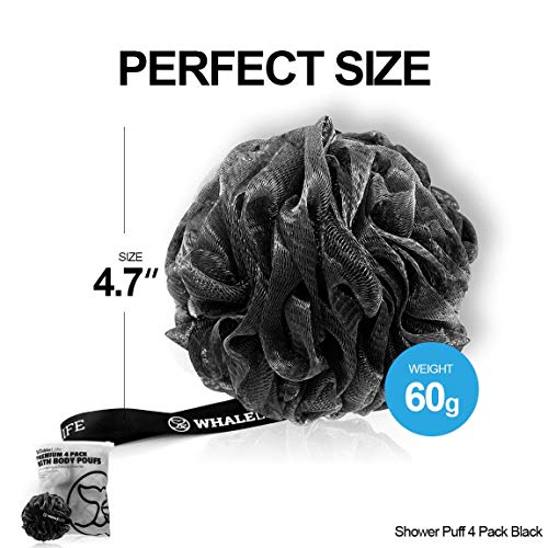 WhaleLife Shower Puff 4 Pack