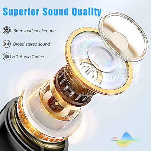 Kurdene Bluetooth Earbuds with IPX8 Waterproof and Touch Control