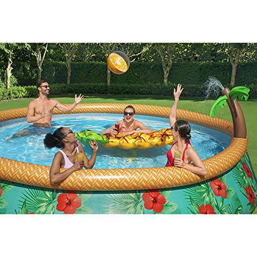 Bestway 15ft Fast Set Paradise Palms Inflatable Pool Set