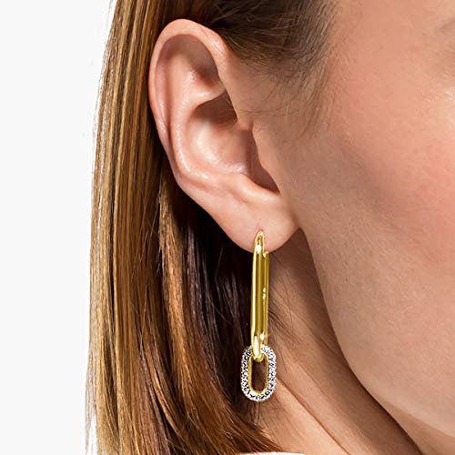 Swarovski Time Pierced Hoop Earrings