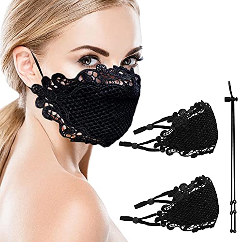 Masquerade Lace-Mask Scarf