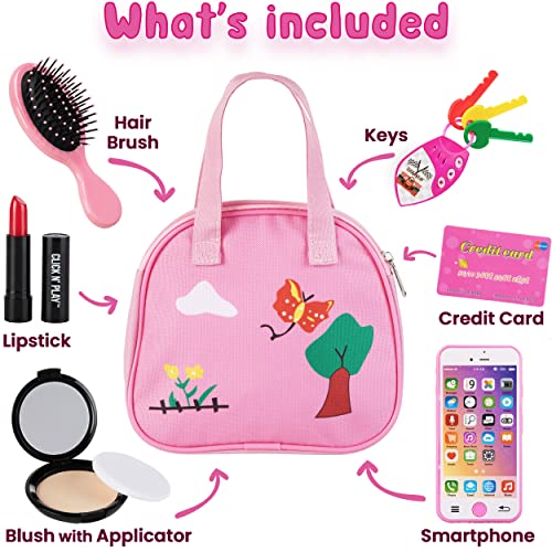 Click N' Play Purse Toy for 2-3 Year Old Girls - 8 Pieces