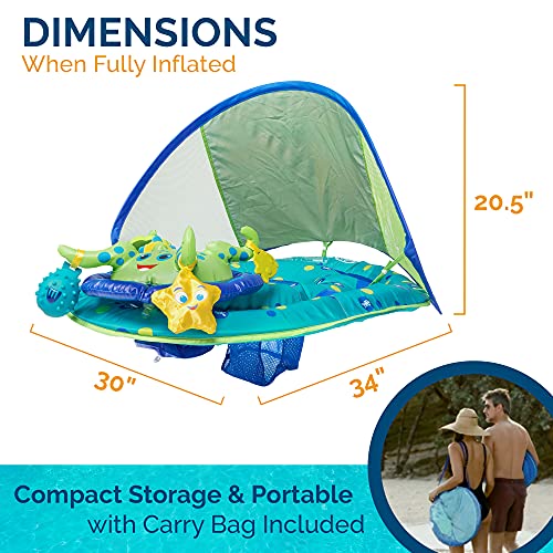 Inflatable Baby Octopus Pool Float with Canopy