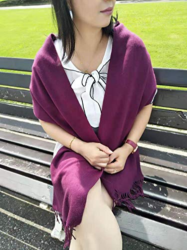 Long Wool Scarf (Purple)