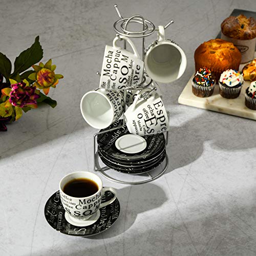 Gibson Home Expressions Espresso Saucer Set