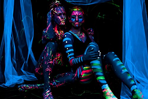 Midnight Glo Black Light Face and Body Paint Set