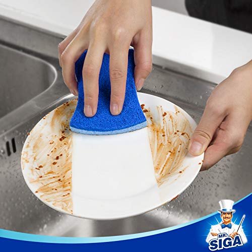 MR.SIGA Dual-Sided Dishwashing Sponge