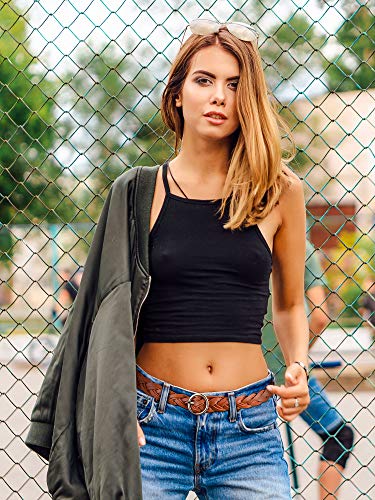 Women's Braided Leather Belt