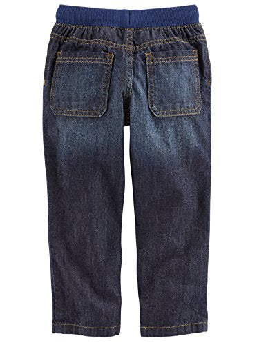Carter's Baby Boys' 2-Pack Pull on Denim Pants.