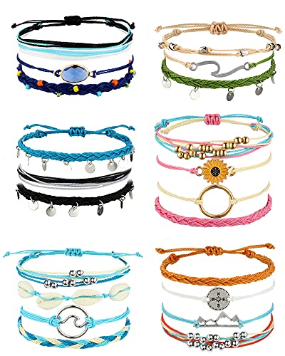 Surfer Wave Friendship Bracelet Set
