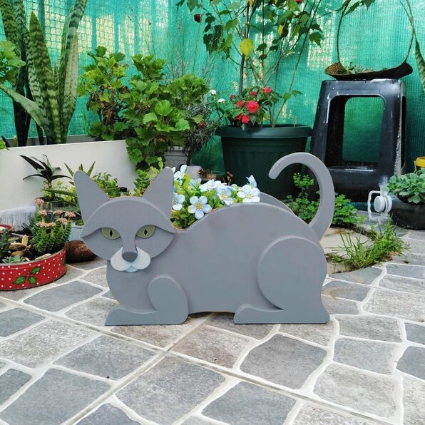 Cat Flowerpot Decoration