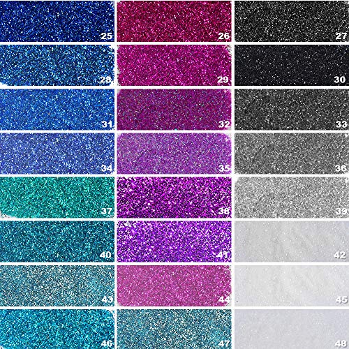 Teenitor 48 Colors Glitter Set
