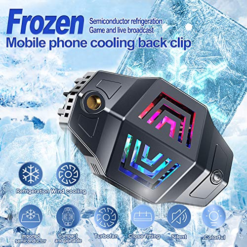 Ivy 2021 Smart Phone Cooler Fan with Semiconductor Refrigeration for Gaming and Vlogging