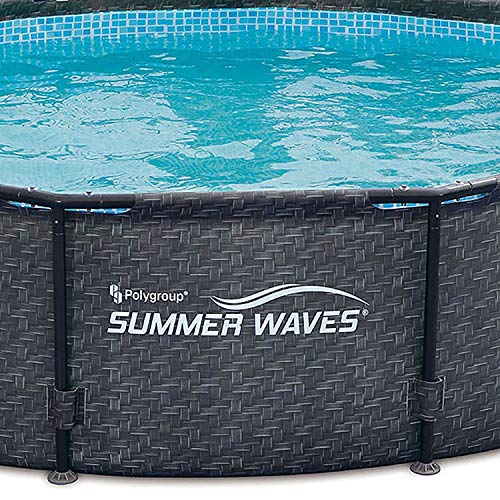Summer Waves Active 12ft x 33in Round Frame Above Ground Pool Set