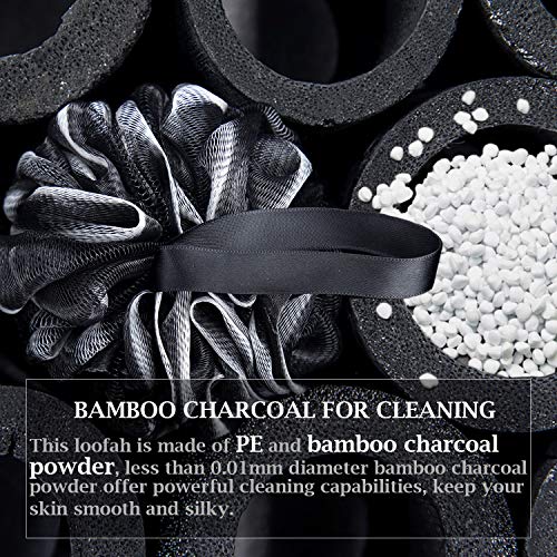 Easymoo Bath Loofahs Sponge Shower Pouf