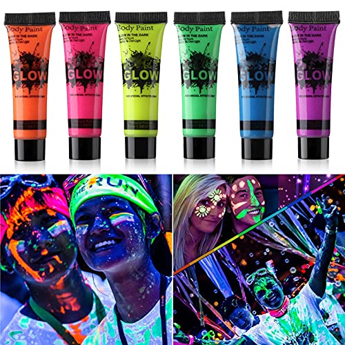 GARYOB Glow in Dark Face Body Paint Set