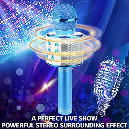 Ranphykx Bluetooth Karaoke Wireless Microphone for Kids