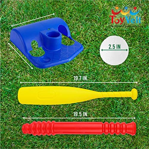 Toddler TBall Set with 9 Balls for Kids 1-10 Years