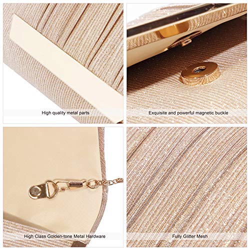 Glitter Envelope Clutch Purse