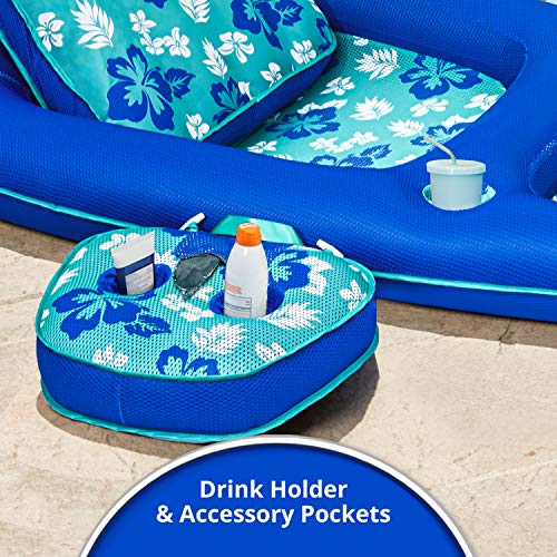 Aqua Campania 2-in-1 Pool Lounger with Caddy