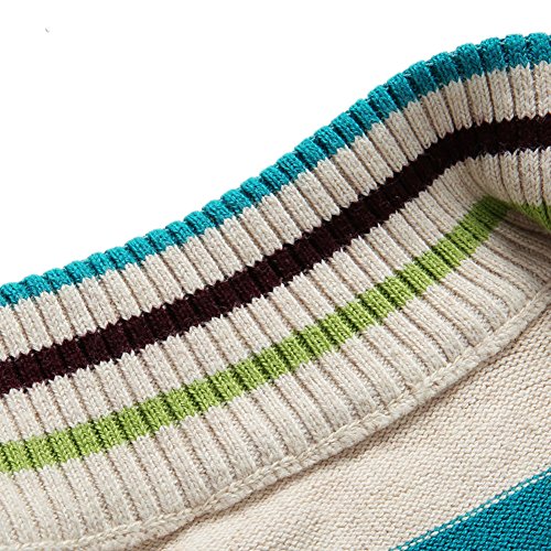BASADINA Boy's Striped Sweater Cardigan, Yellow