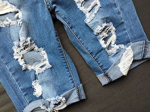 Distressed High Waist Short Jeans