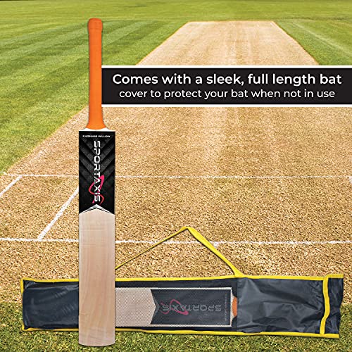 SPORTAXIS Wooden Kashmir Willow Cricket Bat
