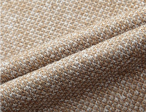 Yeokou Men's Zip-Up Cardigan in Khaki