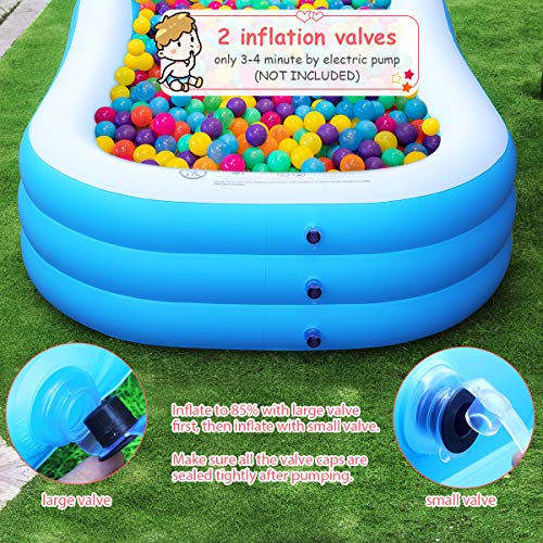 Efubaby Inflatable Swimming Pool for Kids and Family, 120