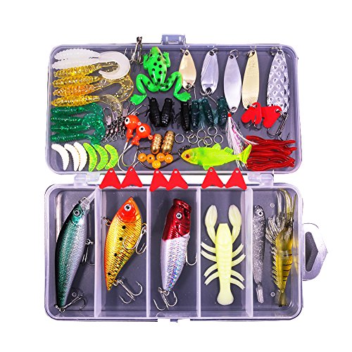 Topwater Lures (with Free Tackle Box) by Sptlimes