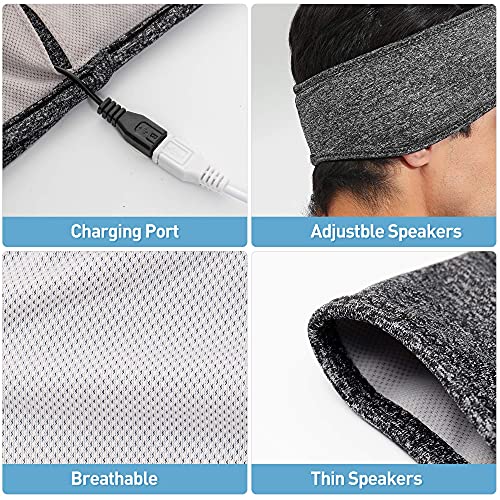 Perytong Bluetooth Sports Headband with Sleep Wireless Headphones