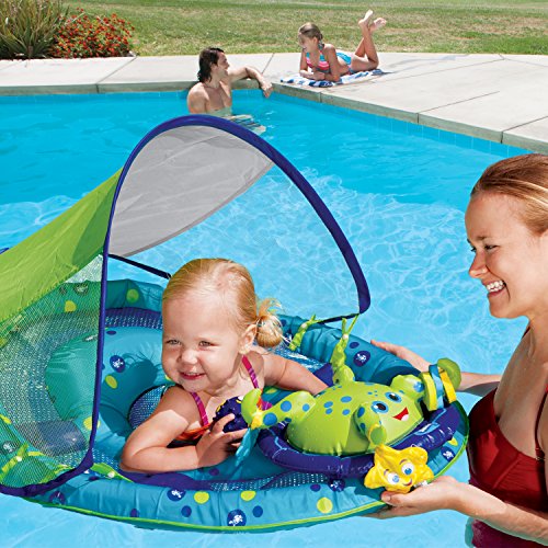 Inflatable Baby Octopus Pool Float with Canopy