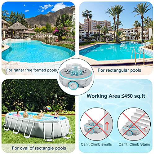 Bigzzia Waterproof Cordless Robotic Pool Cleaner