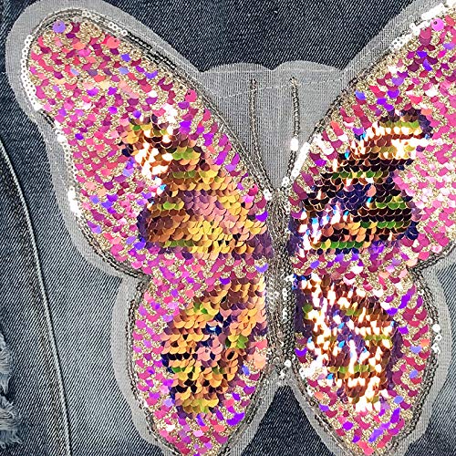 Distressed Butterfly Denim Vest for Girls
