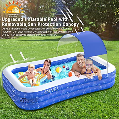 Inflatable Swimming Pool with Canopy