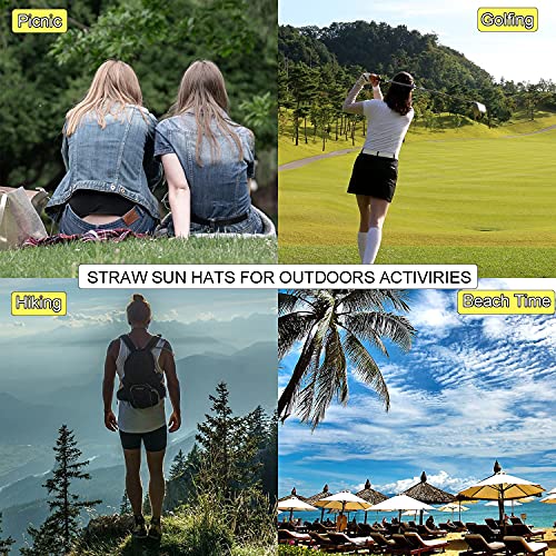 Outrip Straw Sun Visor Hat