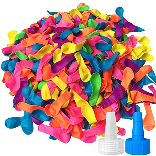 Hibery 1000 Pack Water Balloons with Refill Kit - Assorted Colors for Fun Games