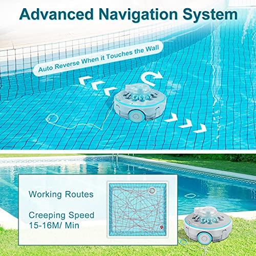 Bigzzia Waterproof Cordless Robotic Pool Cleaner