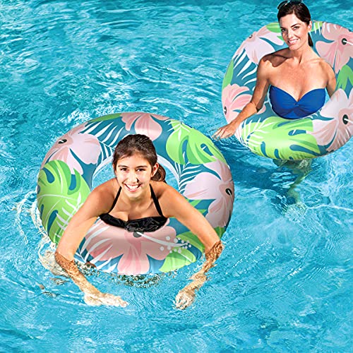 BOMPOW Jungle Leaves Inflatable Pool Float