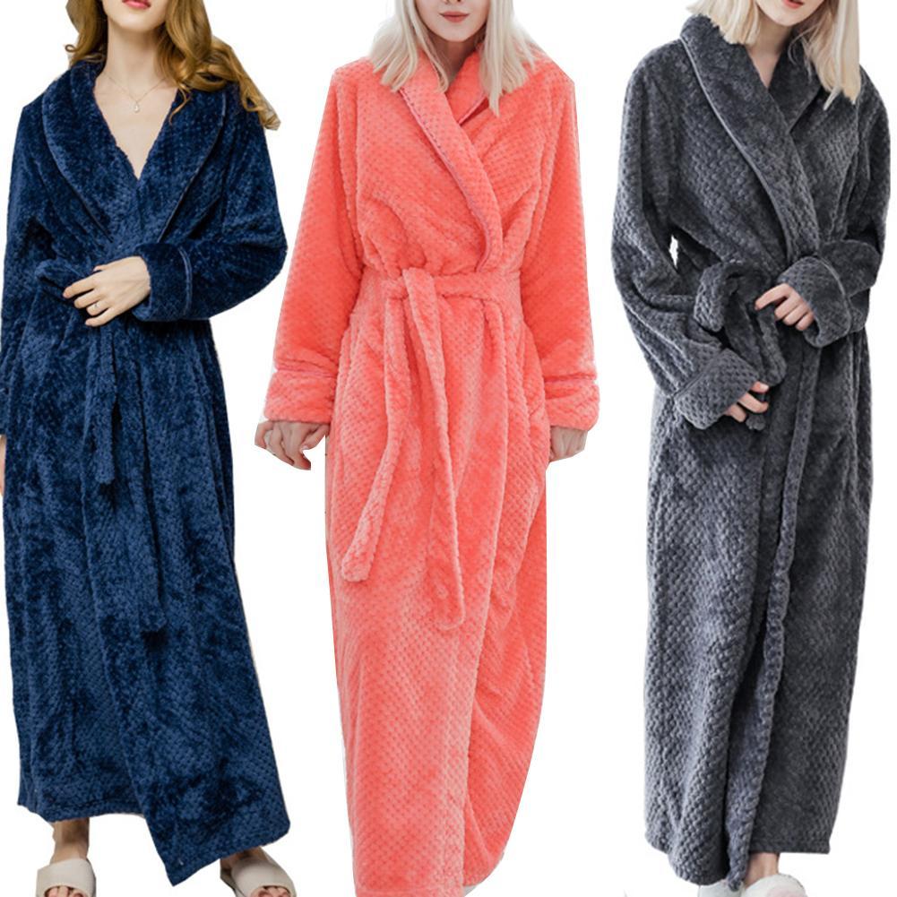 Winter Fleece Bath Robes for Men and Women