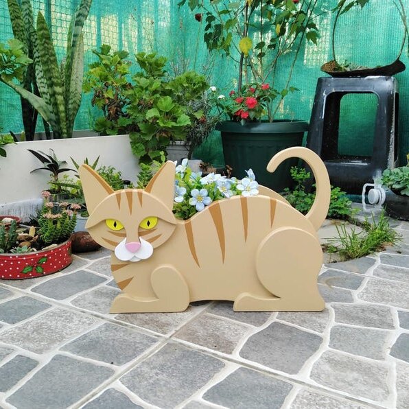 Cat Flowerpot Decoration