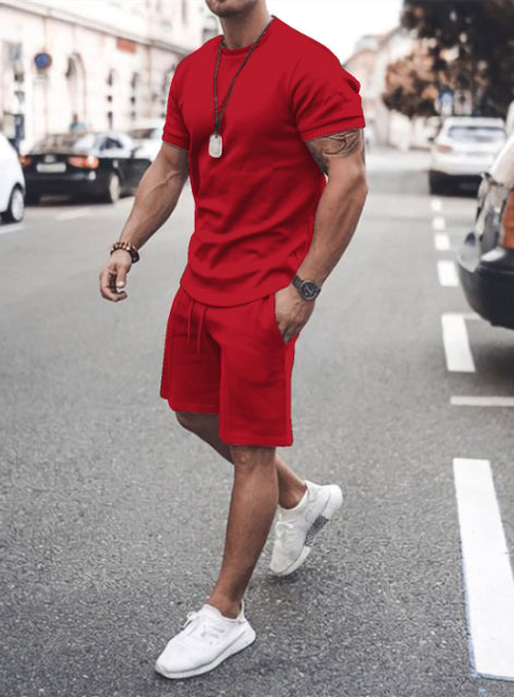 Men's Casual T-shirt & Shorts Set