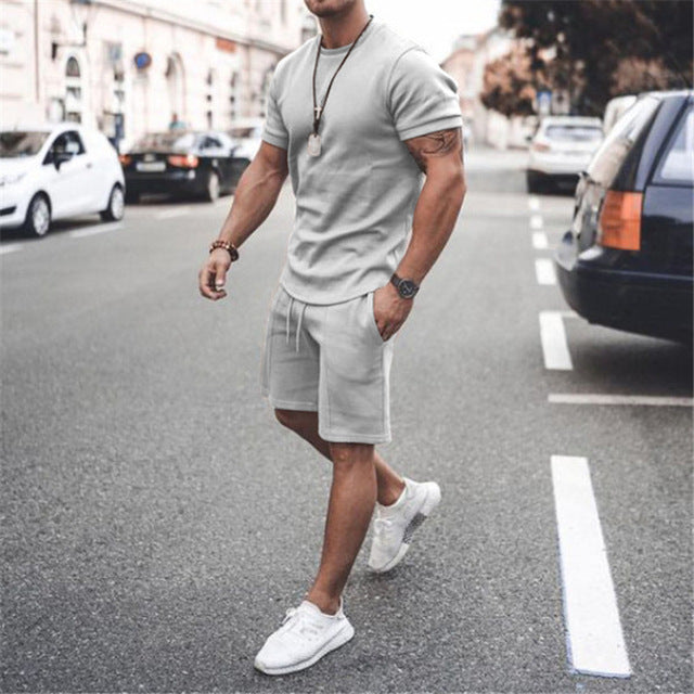 Men's Casual T-shirt & Shorts Set