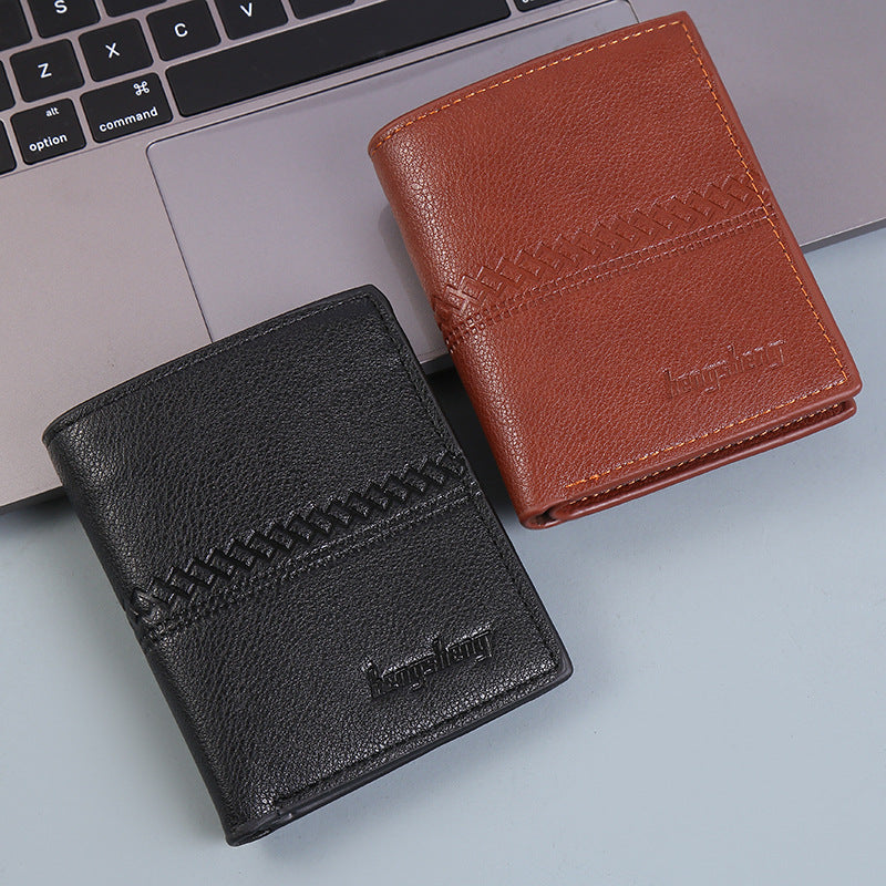 Short Leather Wallets for Men