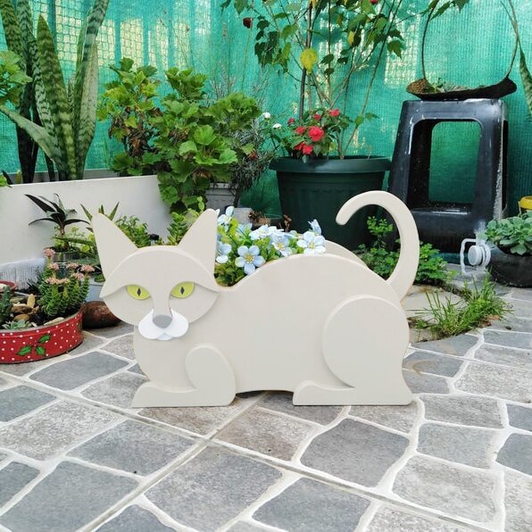 Cat Flowerpot Decoration